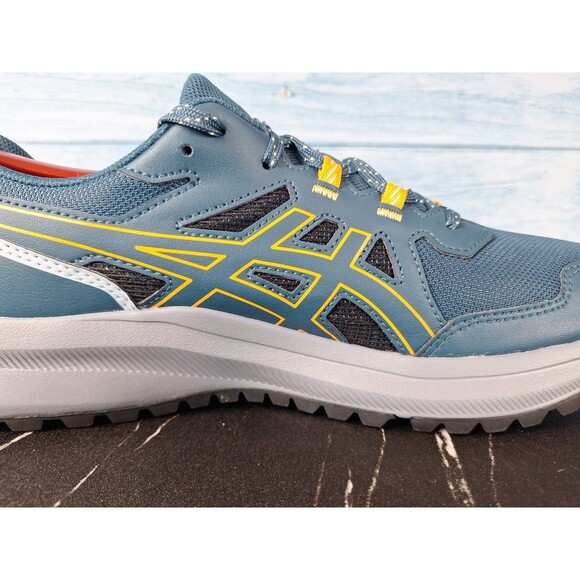 ASICS Men\'s Trail Scout 3 Running Shoes Night Sky Teal Yellow Sz 9 main image 6